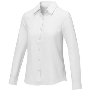 Pollux Damenbluse mit langen Ärmeln - weiss, 4XL