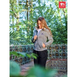 THC HELSINKI WOMEN. Polarfleecejacke aus Polyester mit Gürtel für Damen